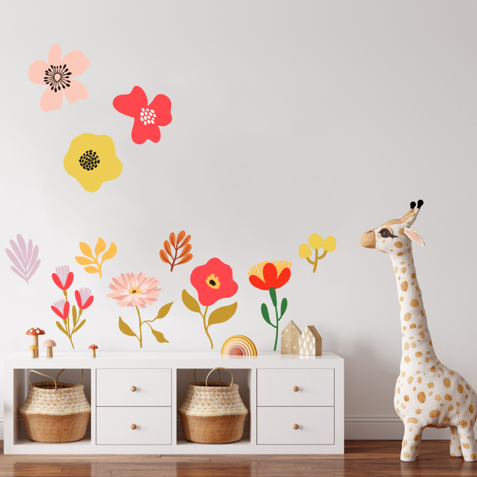 Floral Abstract Wall Stickers-Ma Petite