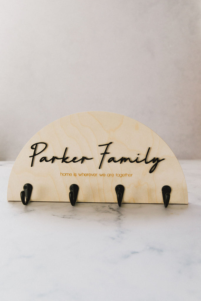 Personalised Family Wall Hooks