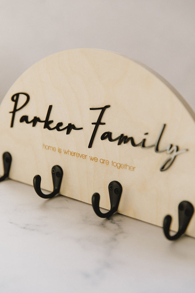 Personalised Family Wall Hooks