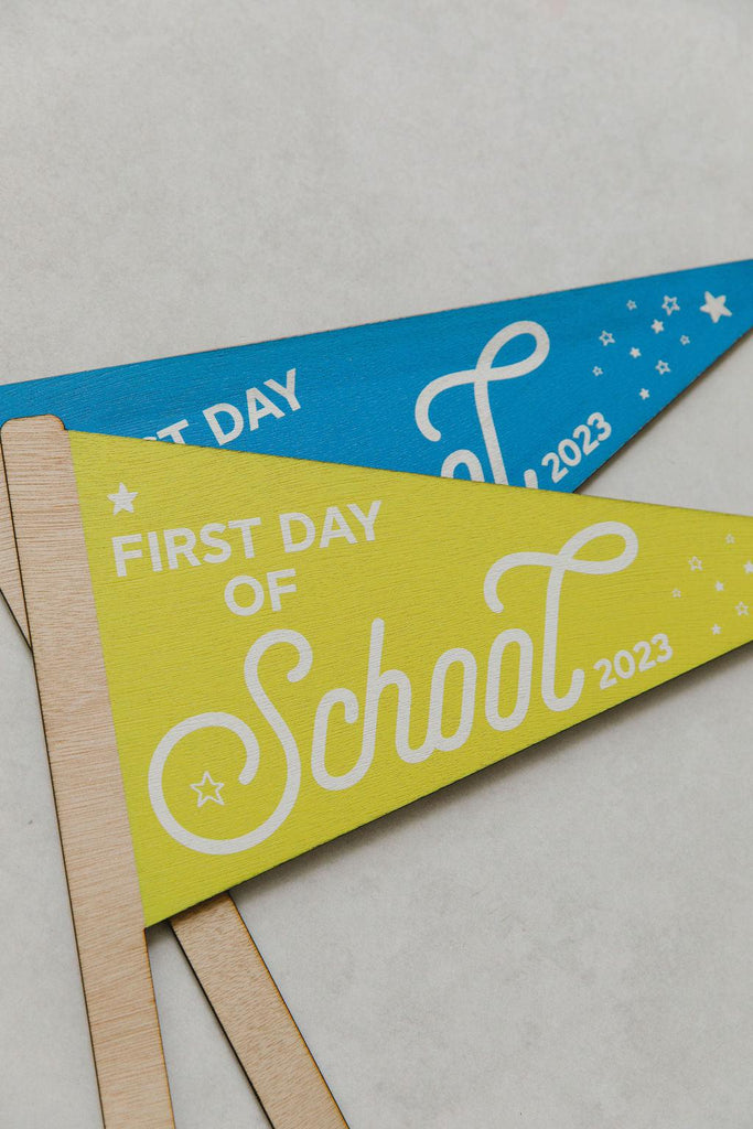 First Day of School Flag-school prop-Ma Petite