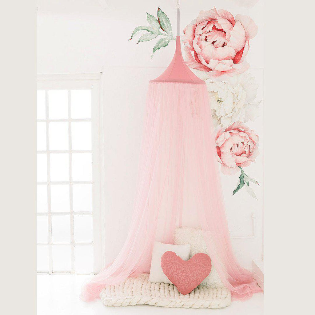 Hanging Tent - Vintage Pink Netting