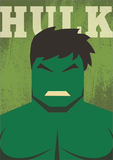 Hulk Canvas Print-Posters, Prints, & Visual Artwork-Ma Petite