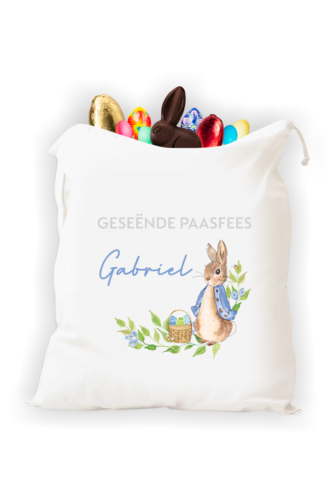 Personalised Easter Bag - Blue-Ma Petite
