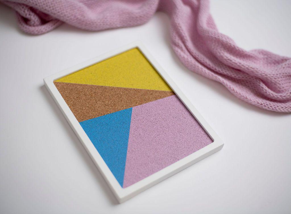 Rectangular Cork Pink Board - Printed-Ma Petite