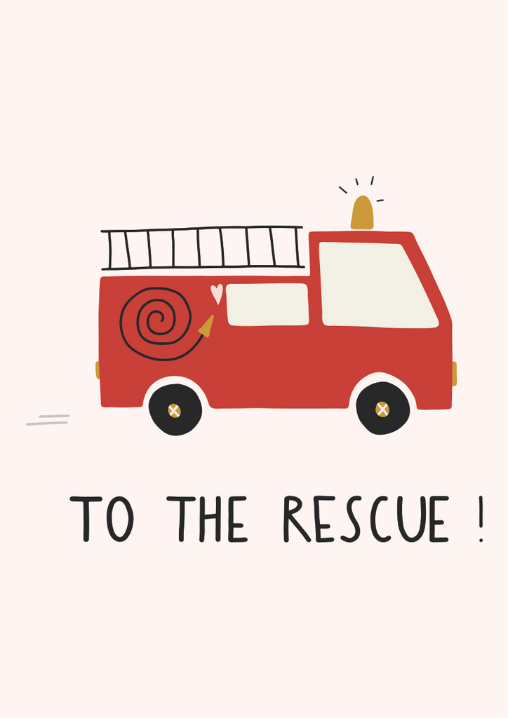 To The Rescue Canvas Print-Posters, Prints, & Visual Artwork-Ma Petite