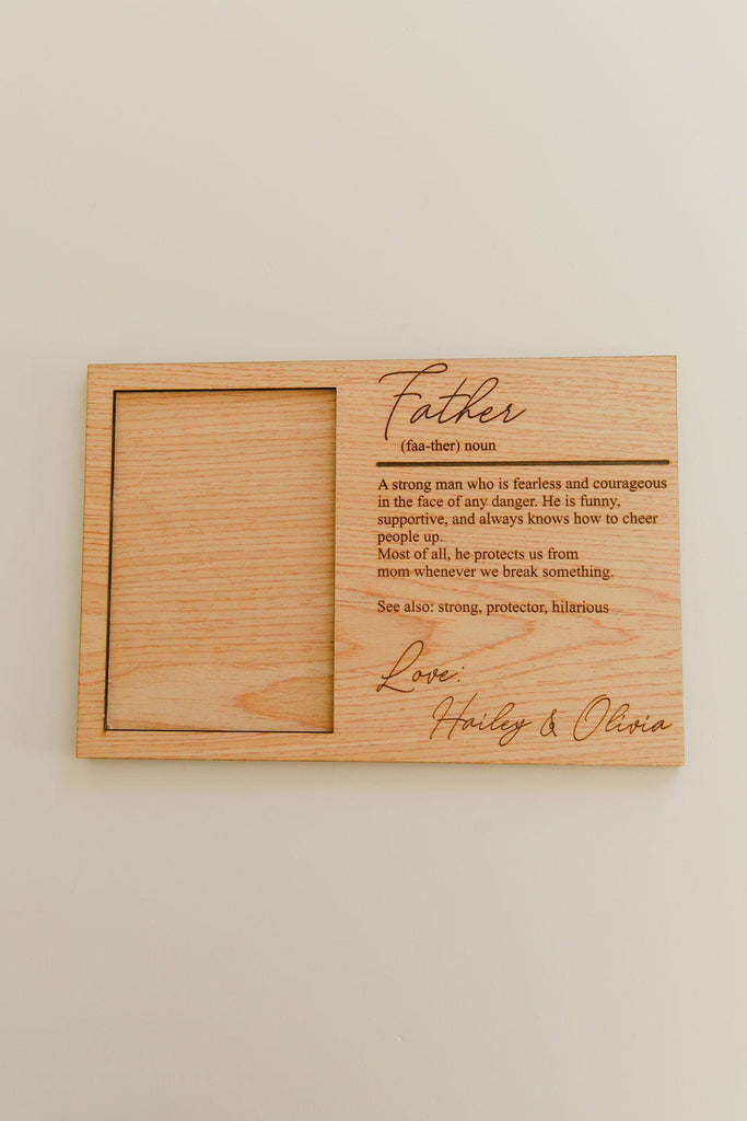 Wooden Frame "Father"