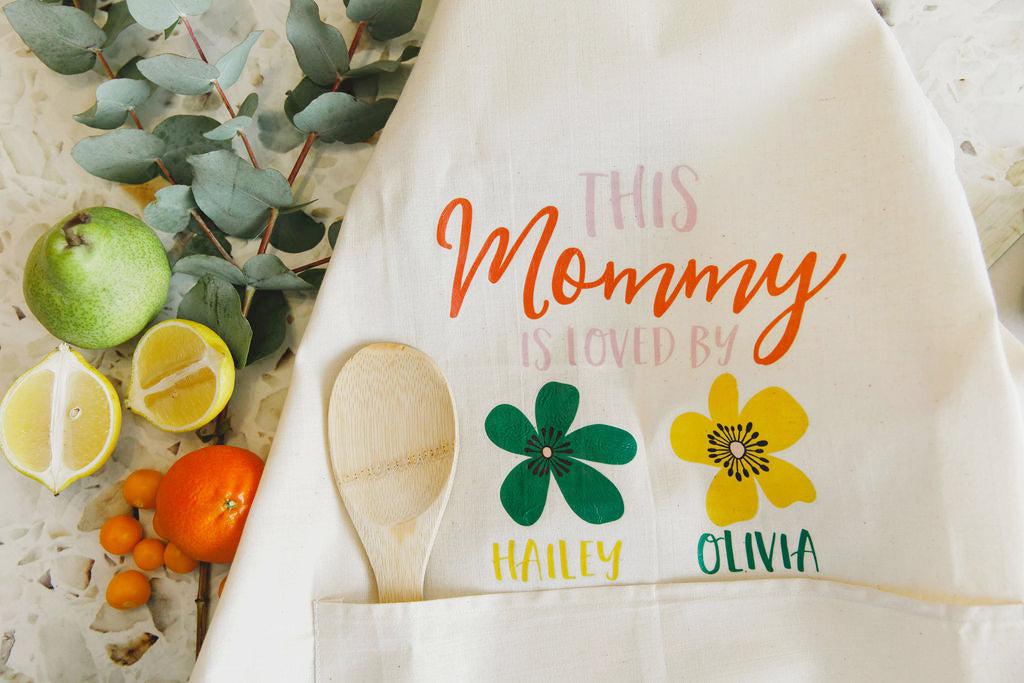 Apron - "This Mommy is Loved By..."-apron-Ma Petite