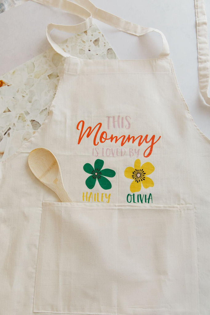 Apron - "This Mommy is Loved By..."-apron-Ma Petite