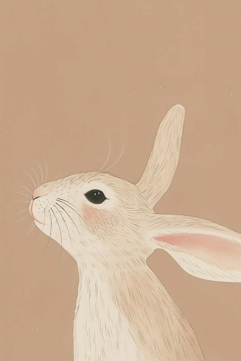 Caramel Rabbit Canvas Print – Ma Petite