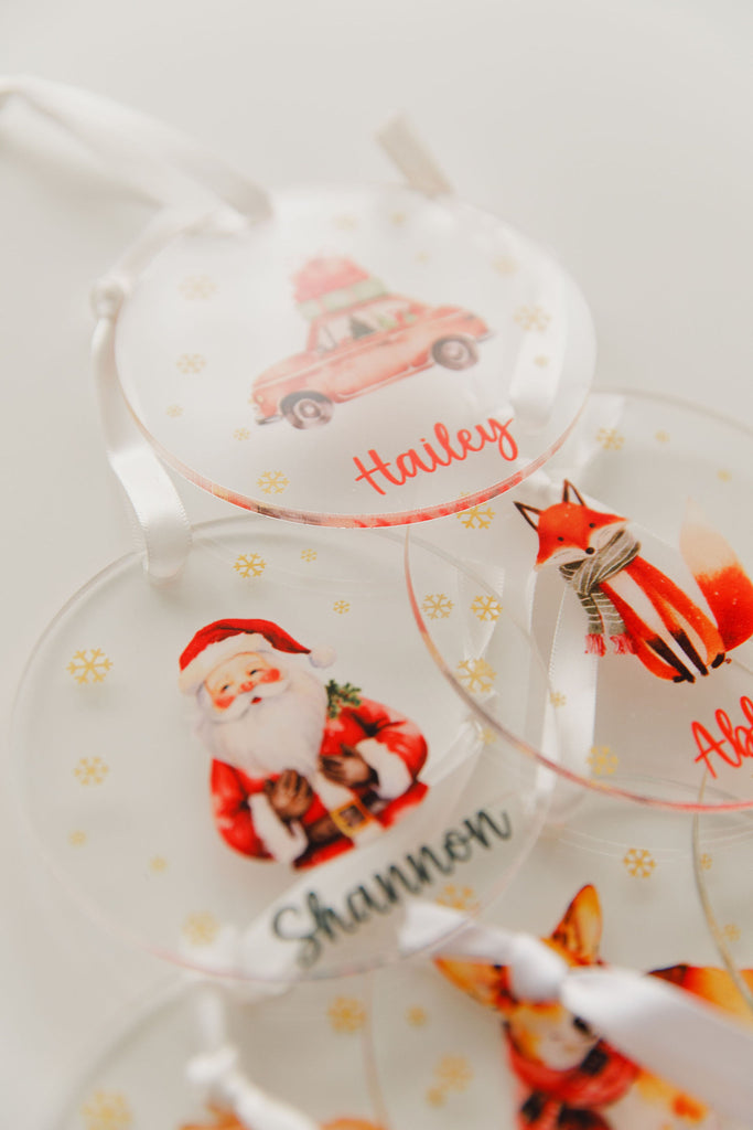 Acrylic Christmas Decorations - Festive Cheer