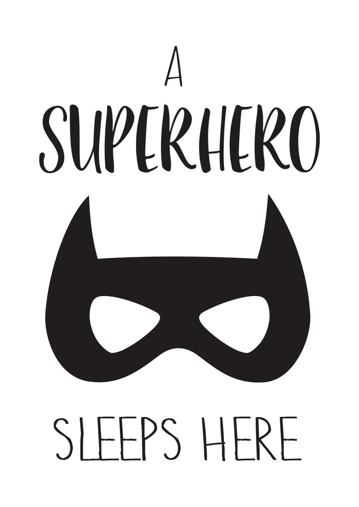 A Superhero Sleeps Here - Acrylic Wall Print