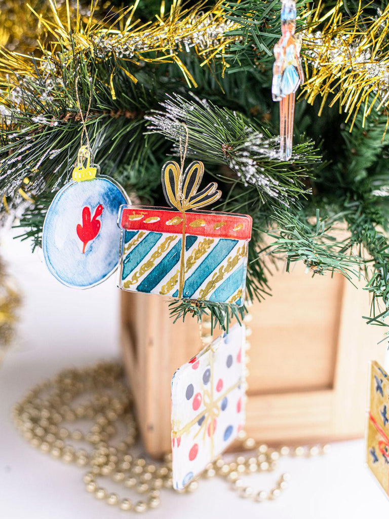 Acrylic Christmas Decorations : Nutcracker (Pack of 16)-Ma Petite