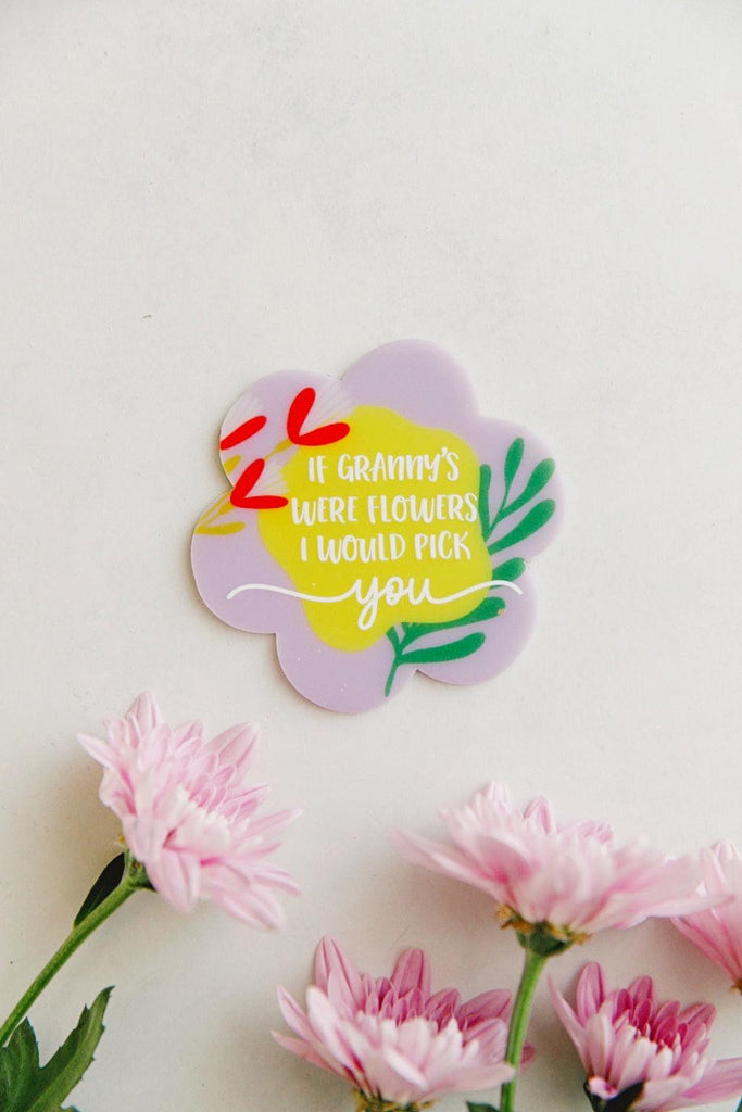 Acrylic Fridge Magnet - "If Granny's Were Flowers"-magnets-Ma Petite