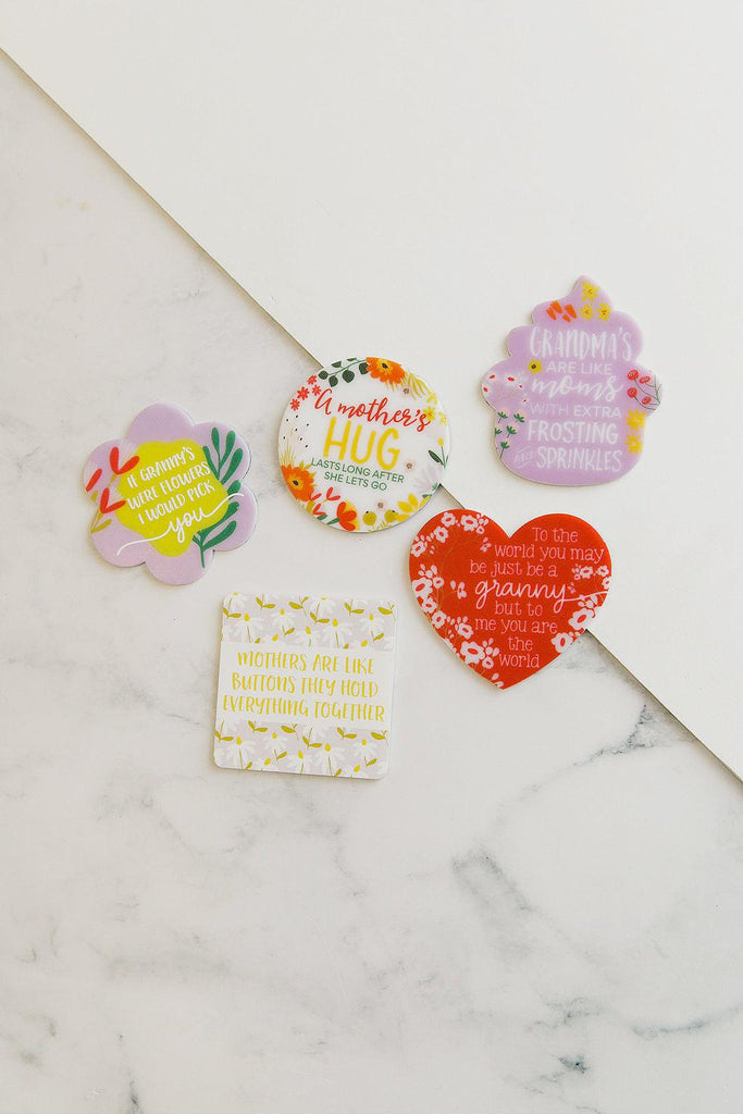Acrylic Fridge Magnet - "Mother's are like buttons"-magnets-Ma Petite