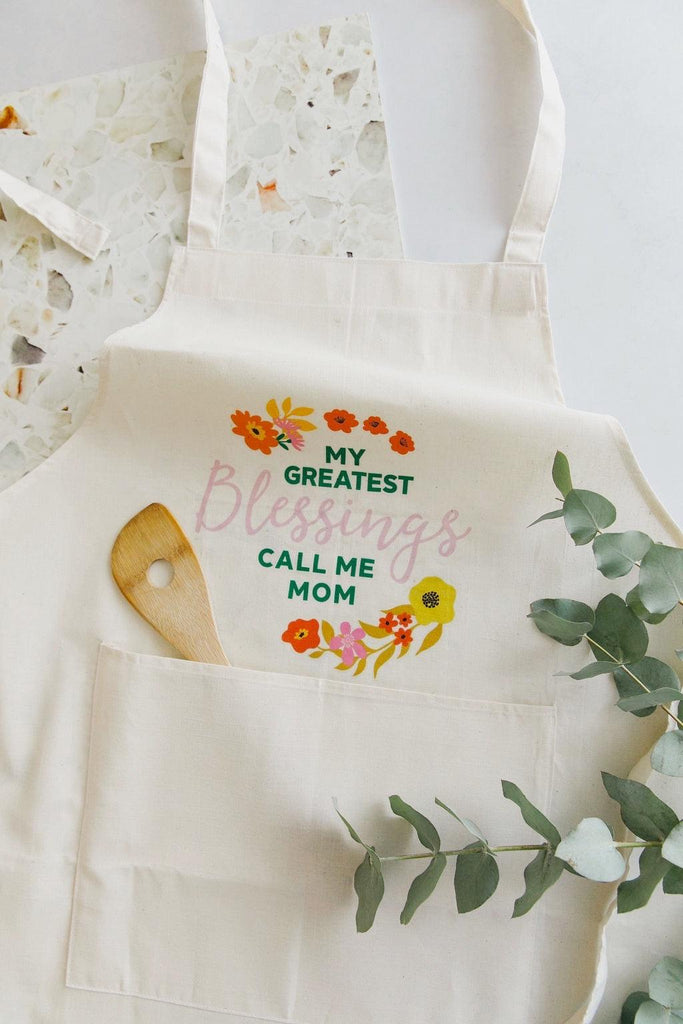 Apron - "My Greatest Blessings Call Me Mom"-apron-Ma Petite