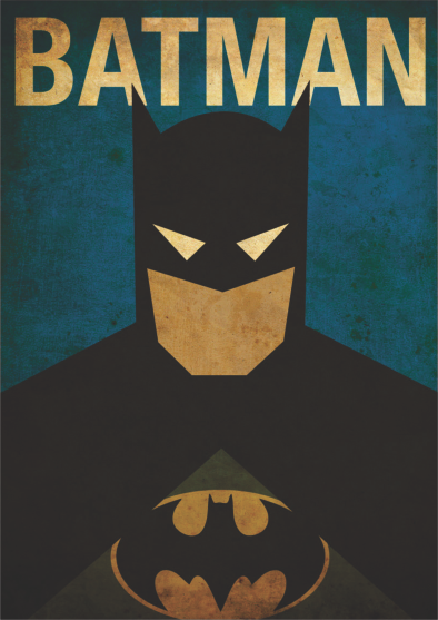 Batman Wall Art Print-Posters, Prints, & Visual Artwork-Ma Petite