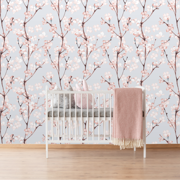 Blossoms Wallpaper-Wallpaper-Ma Petite