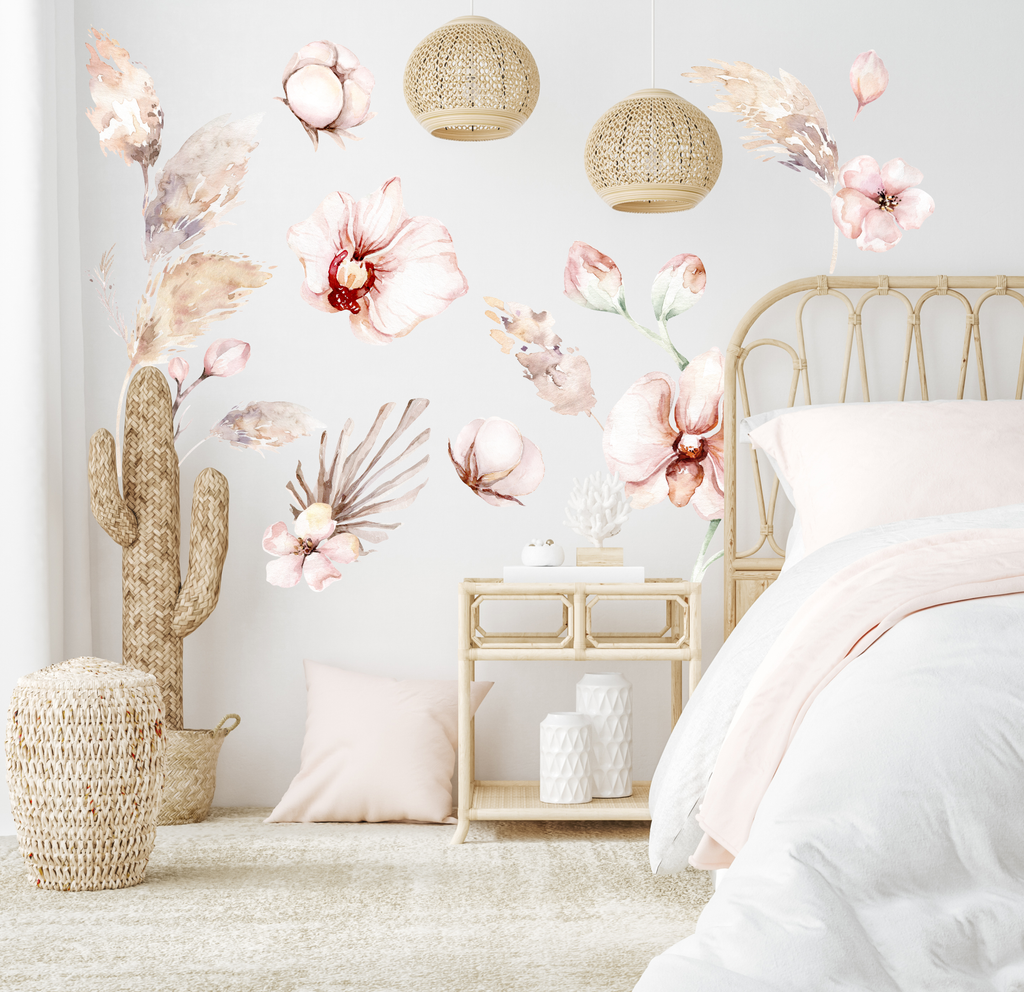 Bohemian Floral wall stickers