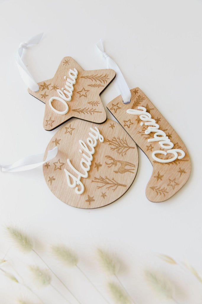 Christmas Ornament - Circle-Seasonal & Holiday Decorations-Ma Petite