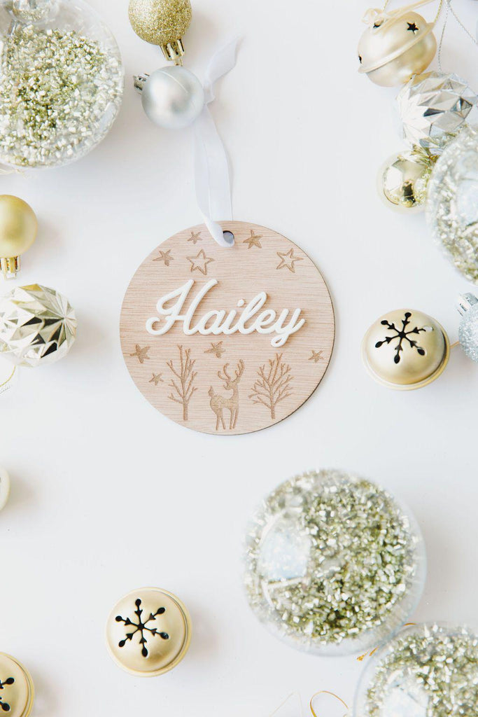 Christmas Ornament - Circle-Seasonal & Holiday Decorations-Ma Petite