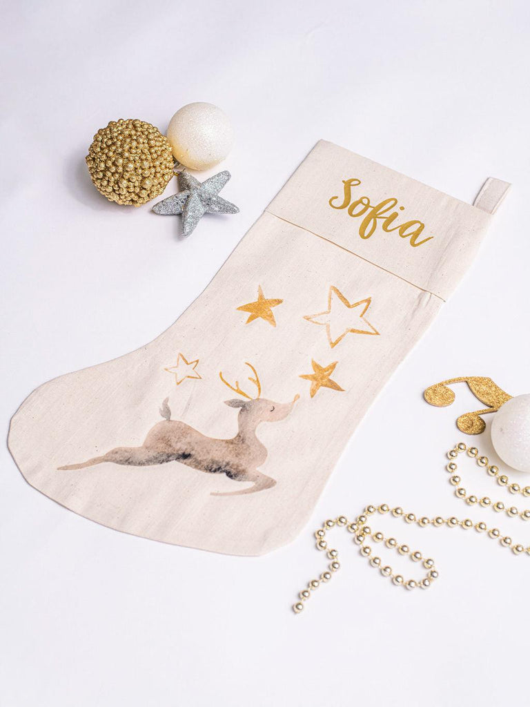 Christmas Stocking: Reindeer-Ma Petite