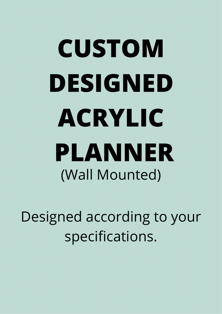 Customised Acrylic Planner