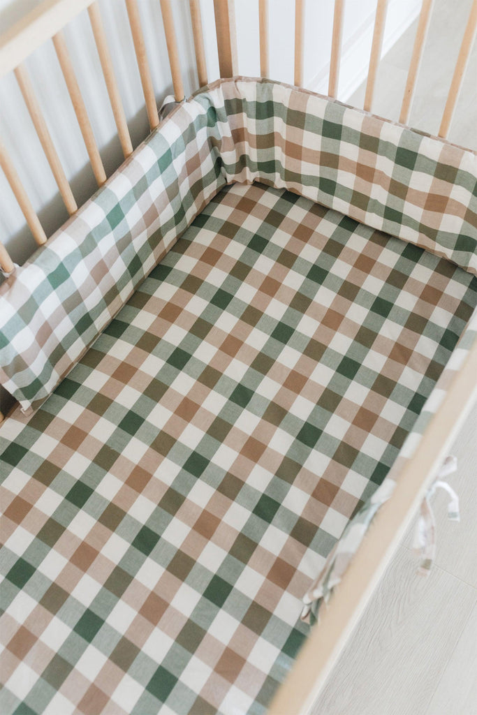 Earthy Cotton Cot Fitted Sheet-Linens & Bedding-Ma Petite