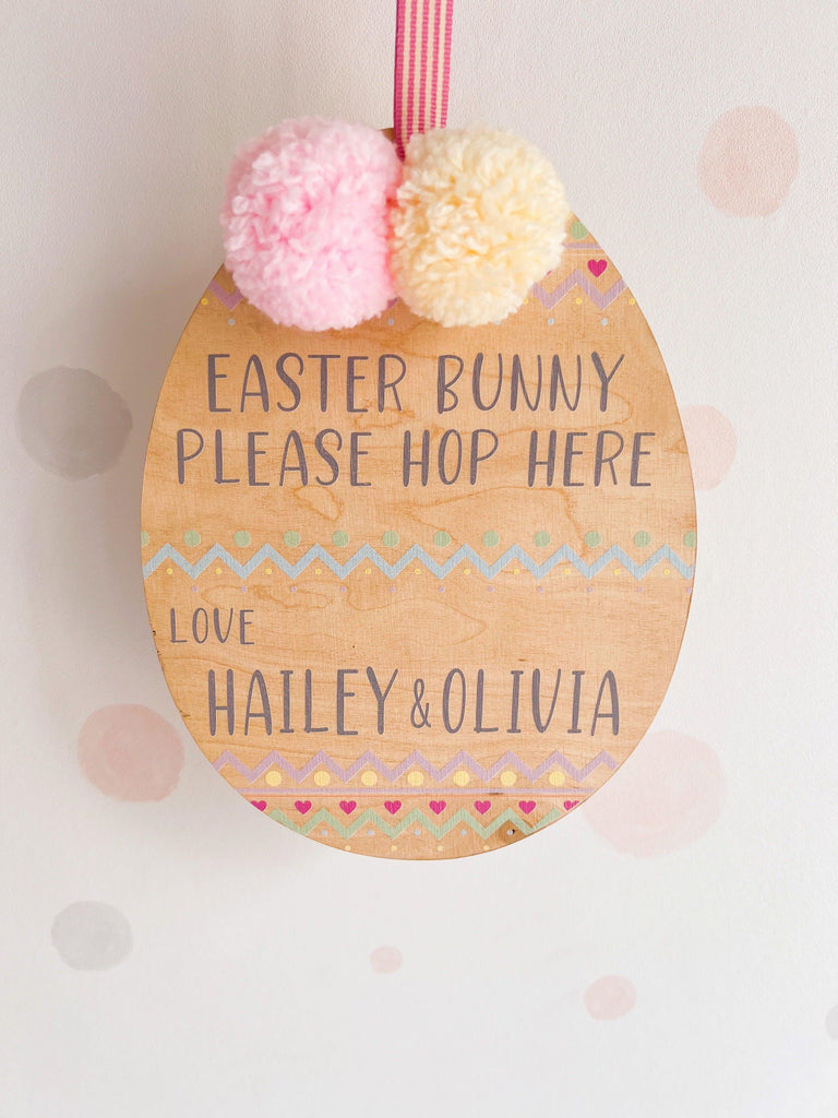 Easter Bunny Sign-Ma Petite