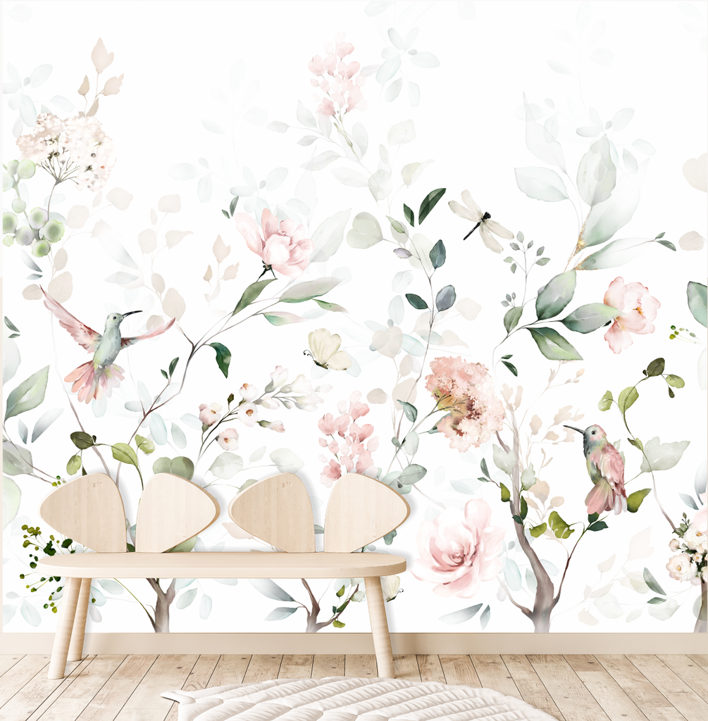 Soft English Garden Wallpaper-Wallpaper-Ma Petite