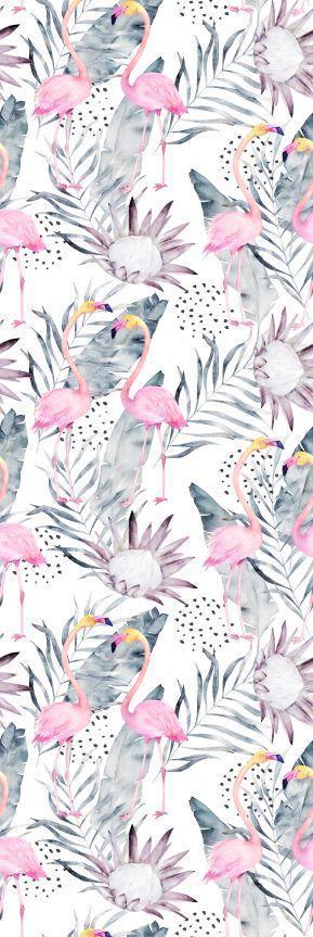 Flamingo Floral Wallpaper