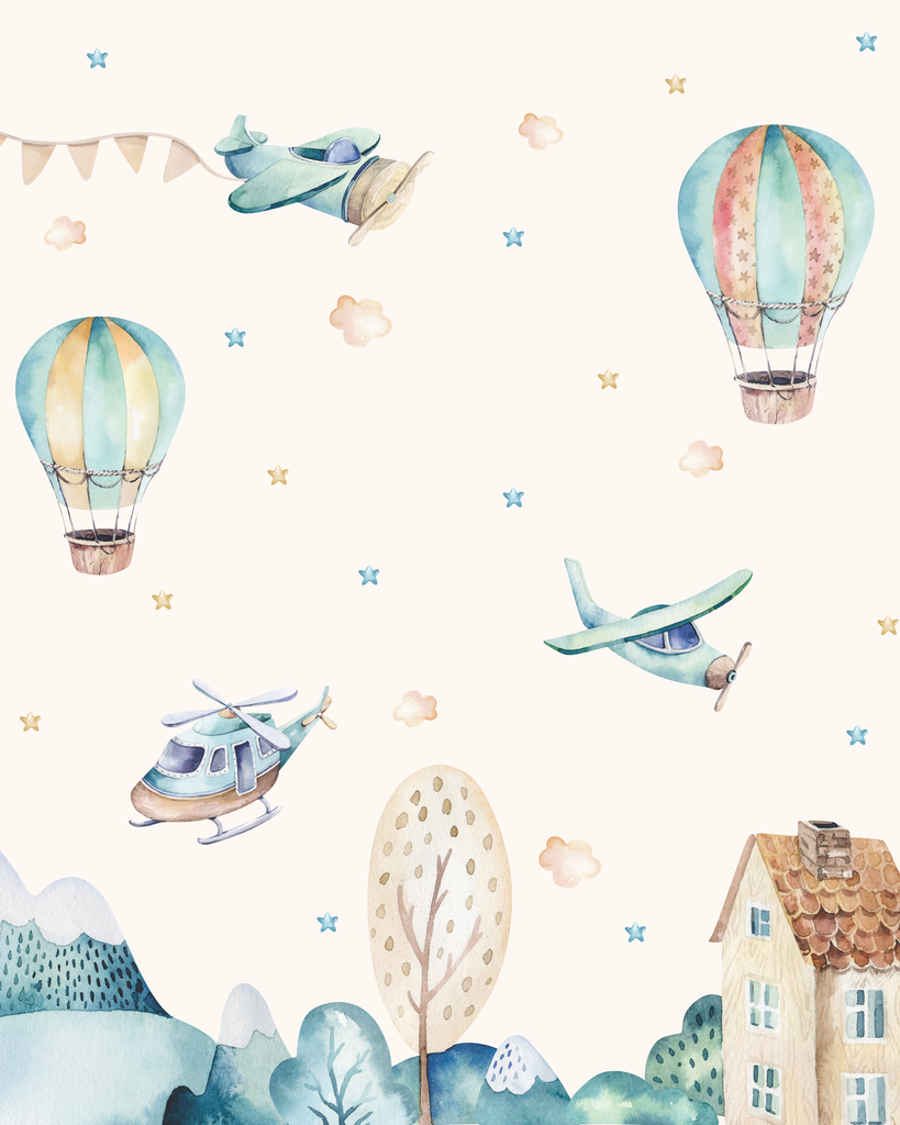 Flying Up in the Sky Wallpaper-Wallpaper-Ma Petite