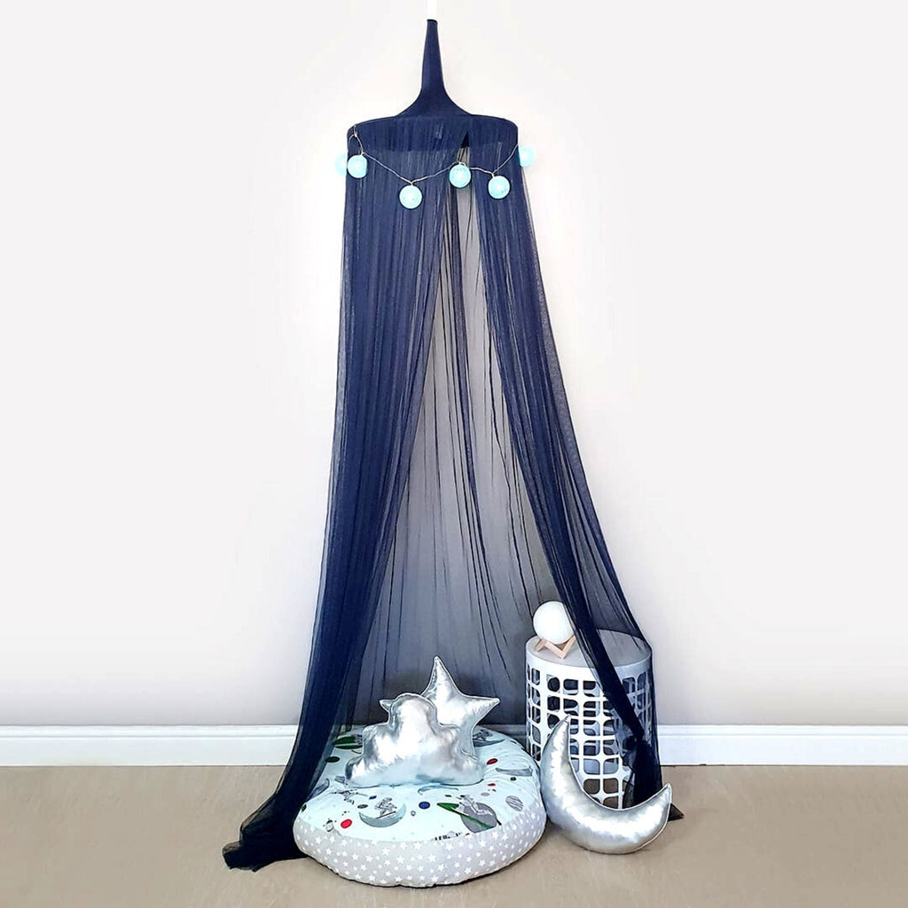 Hanging Tent - Navy Blue Netting-Ma Petite