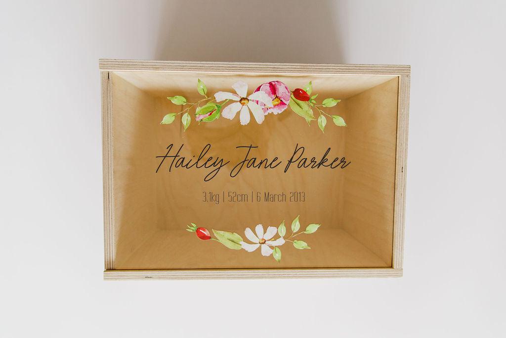 Keepsake Box - Floral design-Keepsake box-Ma Petite