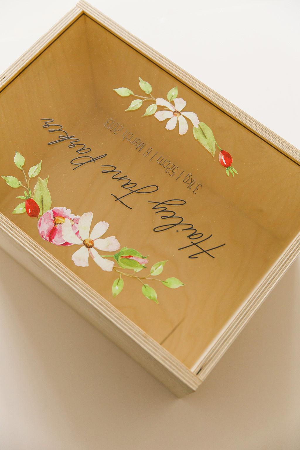 Keepsake Box - Floral design – Ma Petite