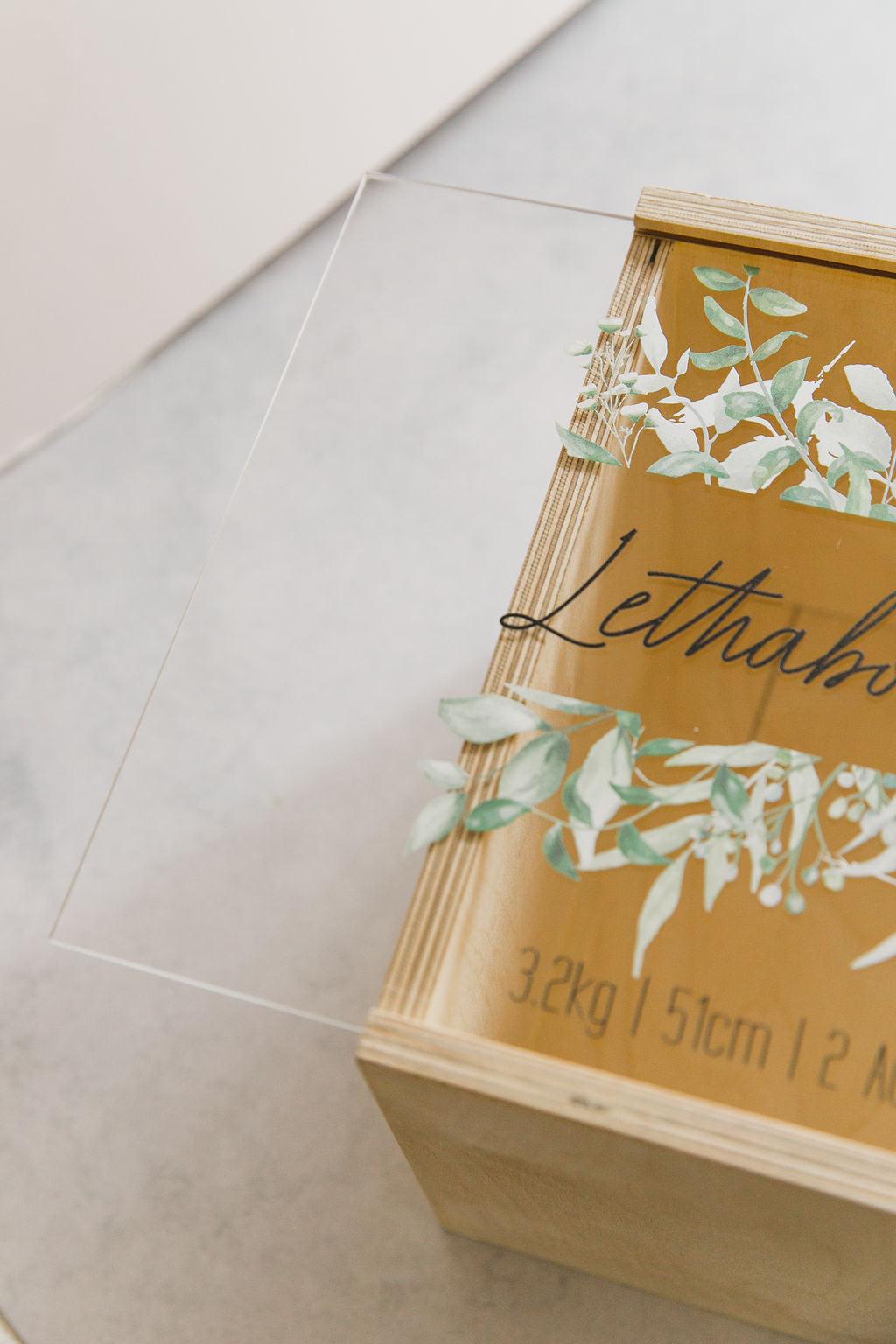 Box Greenery Keepsake Box - Greenery design – Ma Petite