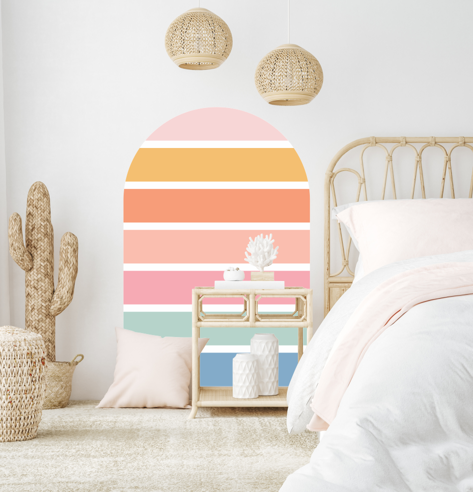 Layered Arch wall sticker - Sunset tones-Ma Petite