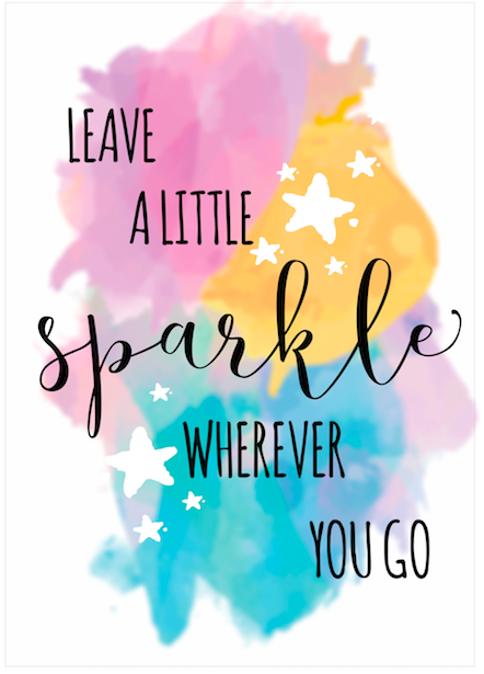 Leave A Little Sparkle - Wall Art Print