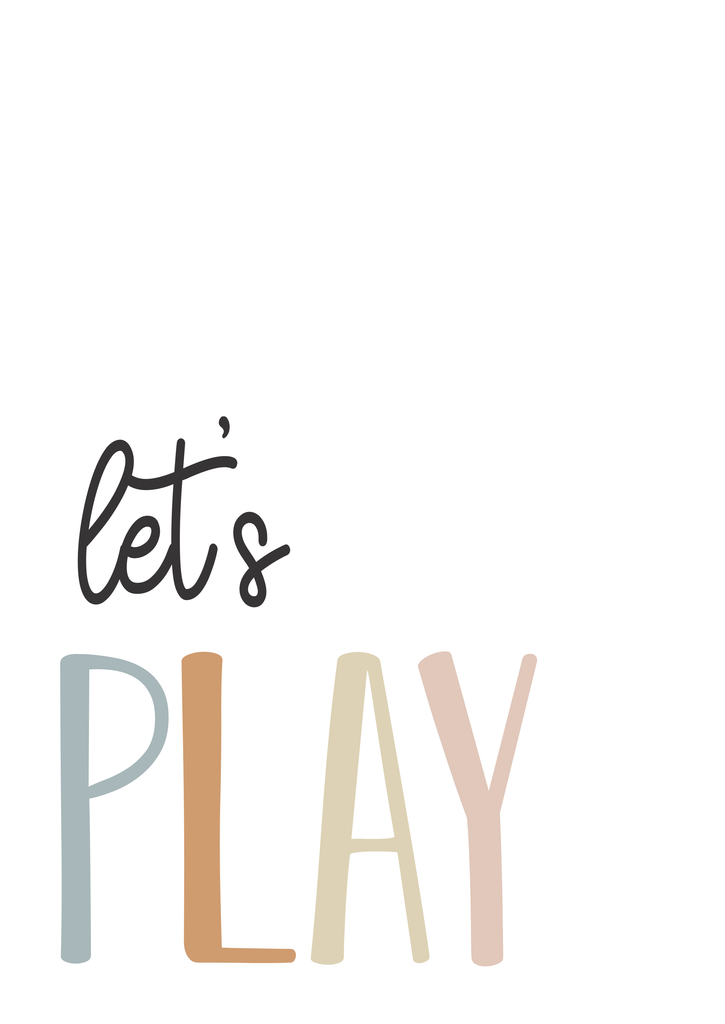 "Let's Play" - Canvas Print-Wall Art Print-Ma Petite