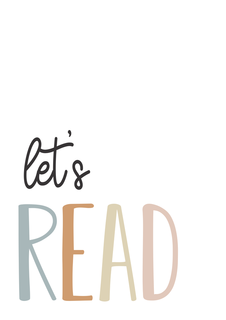 "Let's Read" - Canvas Print-Wall Art Print-Ma Petite