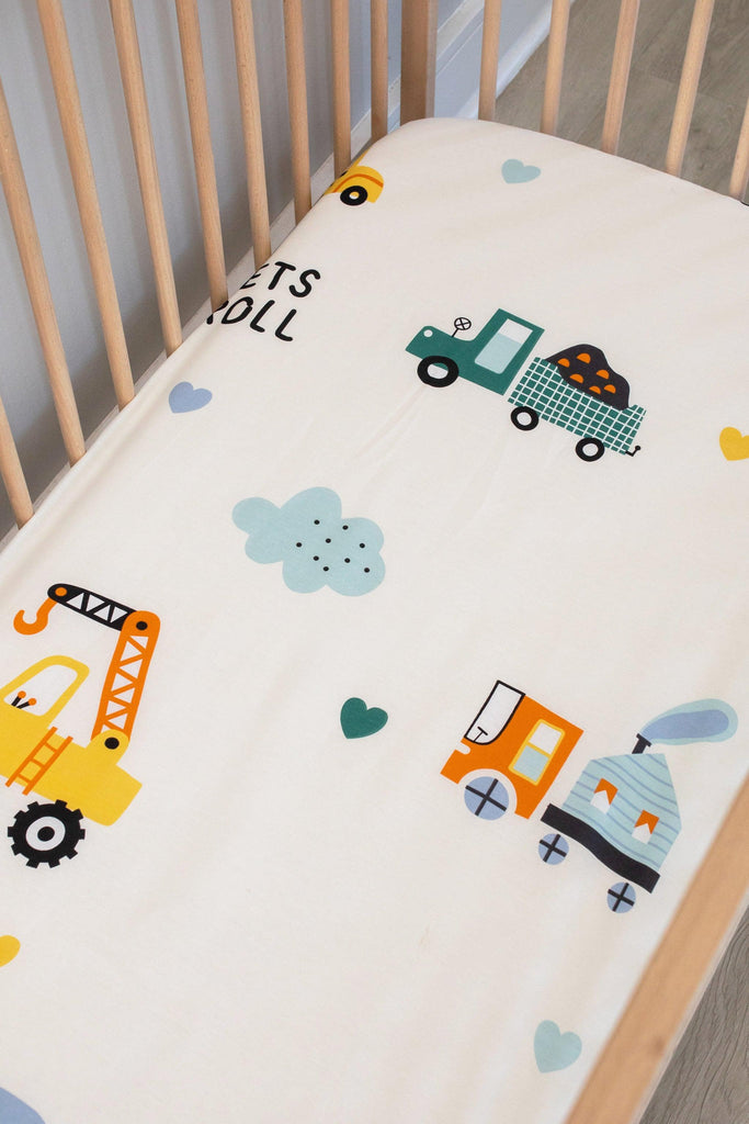 Let's Roll Cot Fitted Sheet-Ma Petite