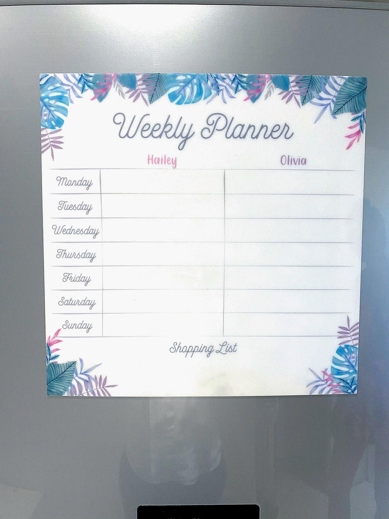 MAGNETIC Pastel Tropical Acrylic Planner