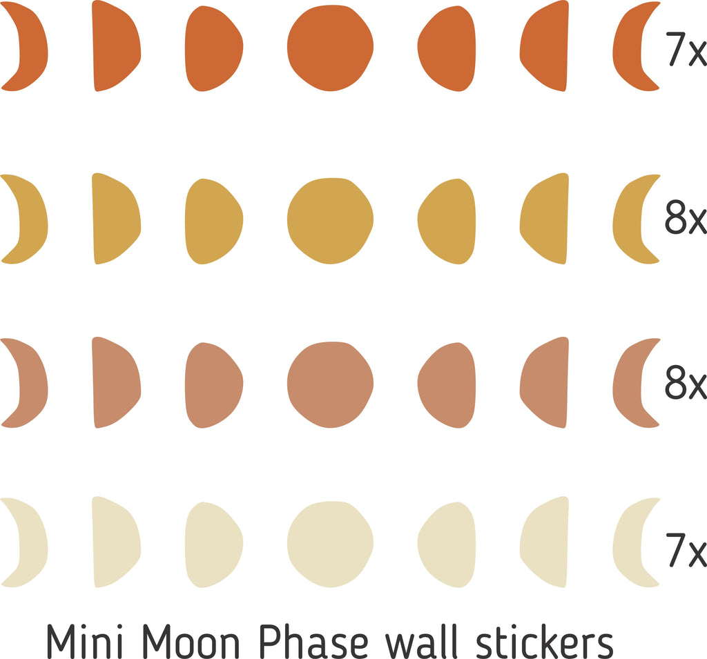 Mini Moon Phase Wall Stickers-Ma Petite