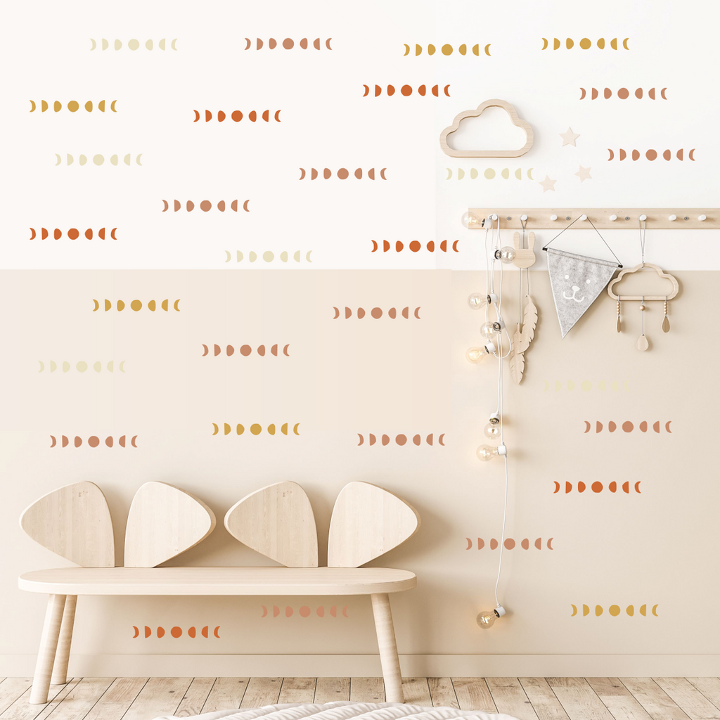 Mini Moon Phase Wall Stickers