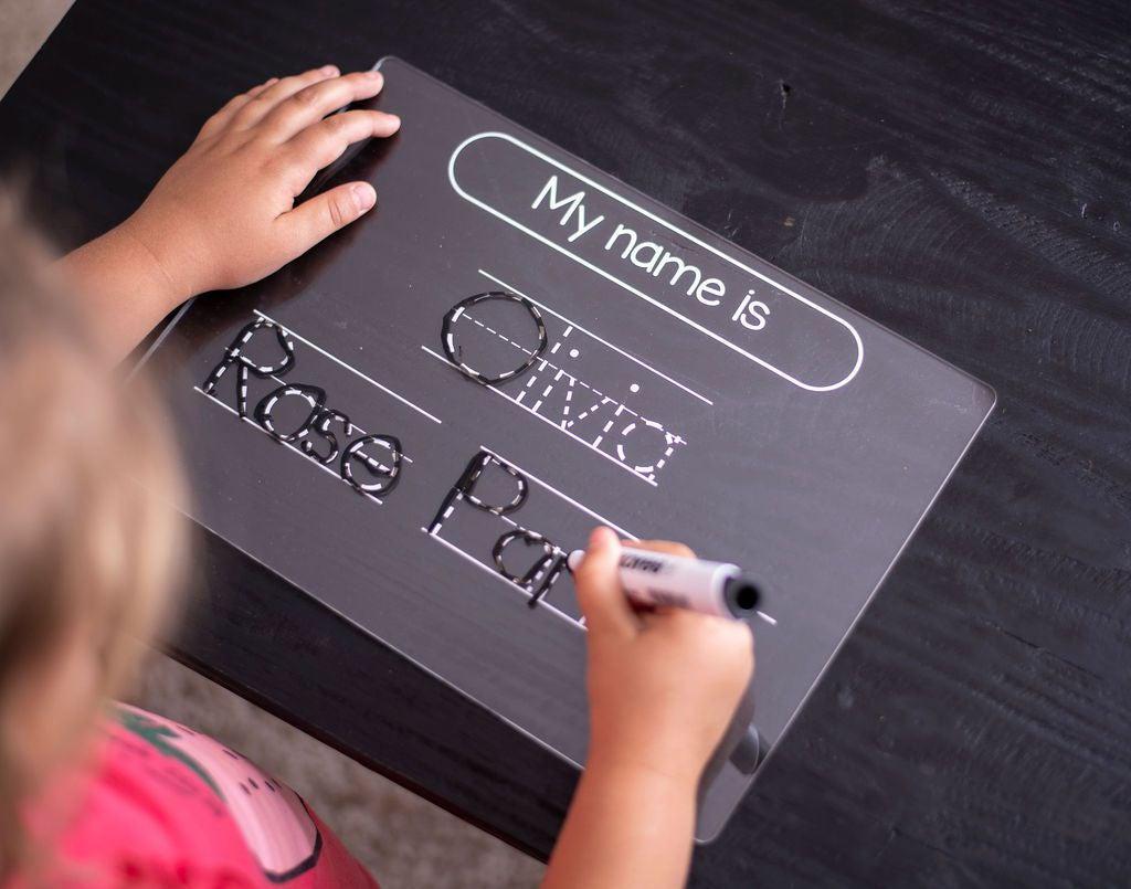 "My Name is" - Write & Learn Acrylic Board-Ma Petite