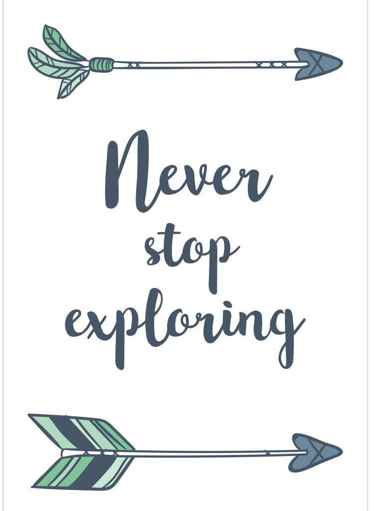 Never Stop Exploring - Acrylic Wall Print