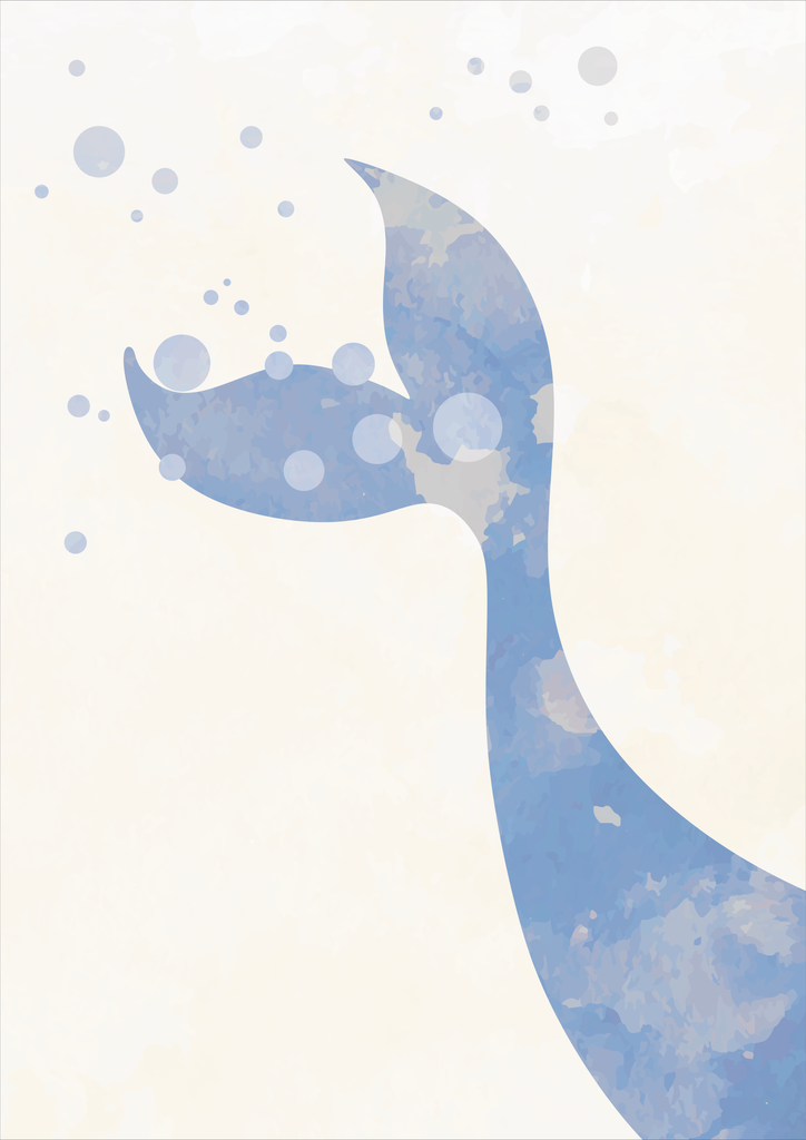 Ocean Whale Tail - Wall Art Print
