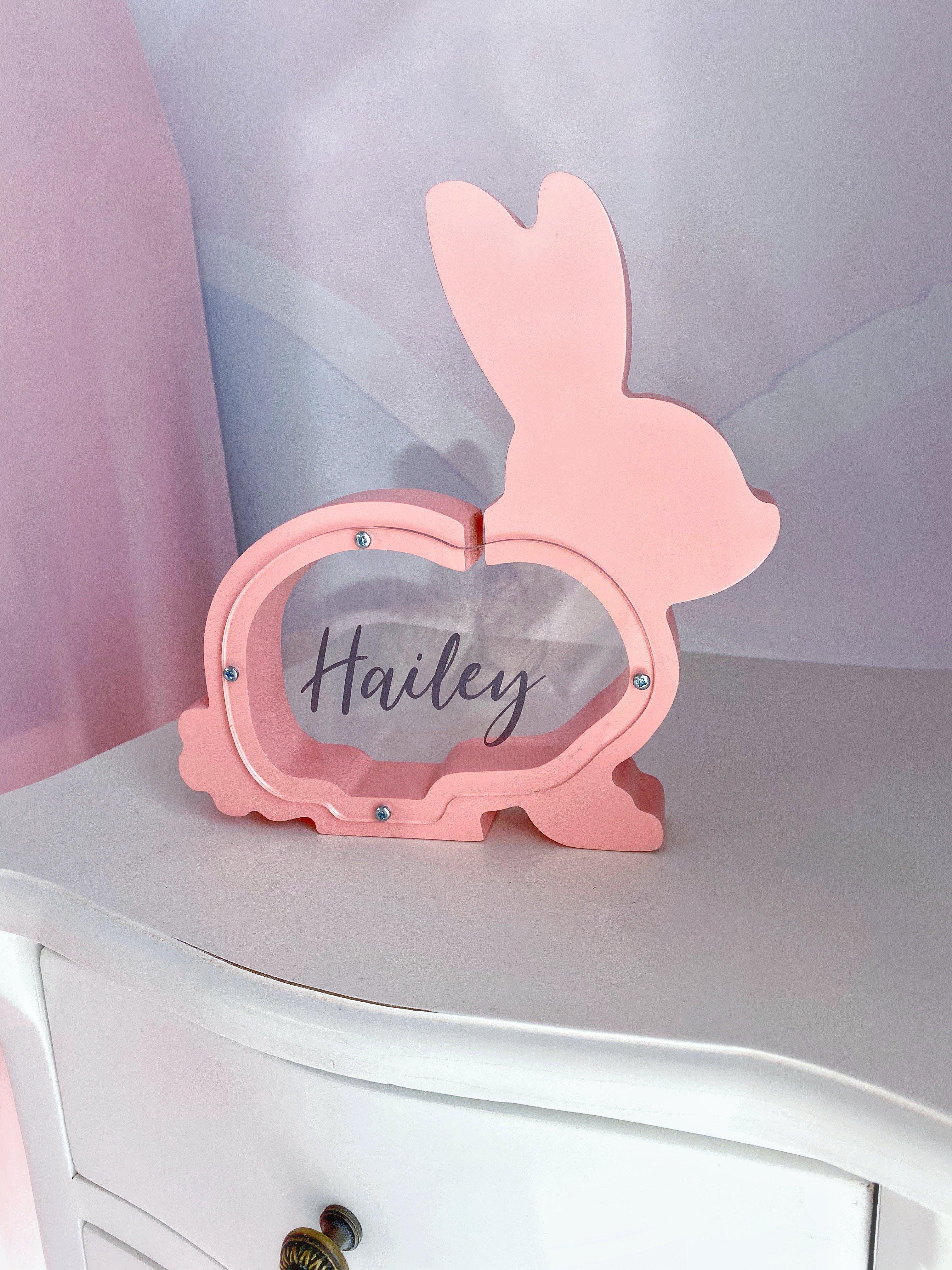 Sooty Rabbit Money Box Personalised Bunny Money box – Ma Petite