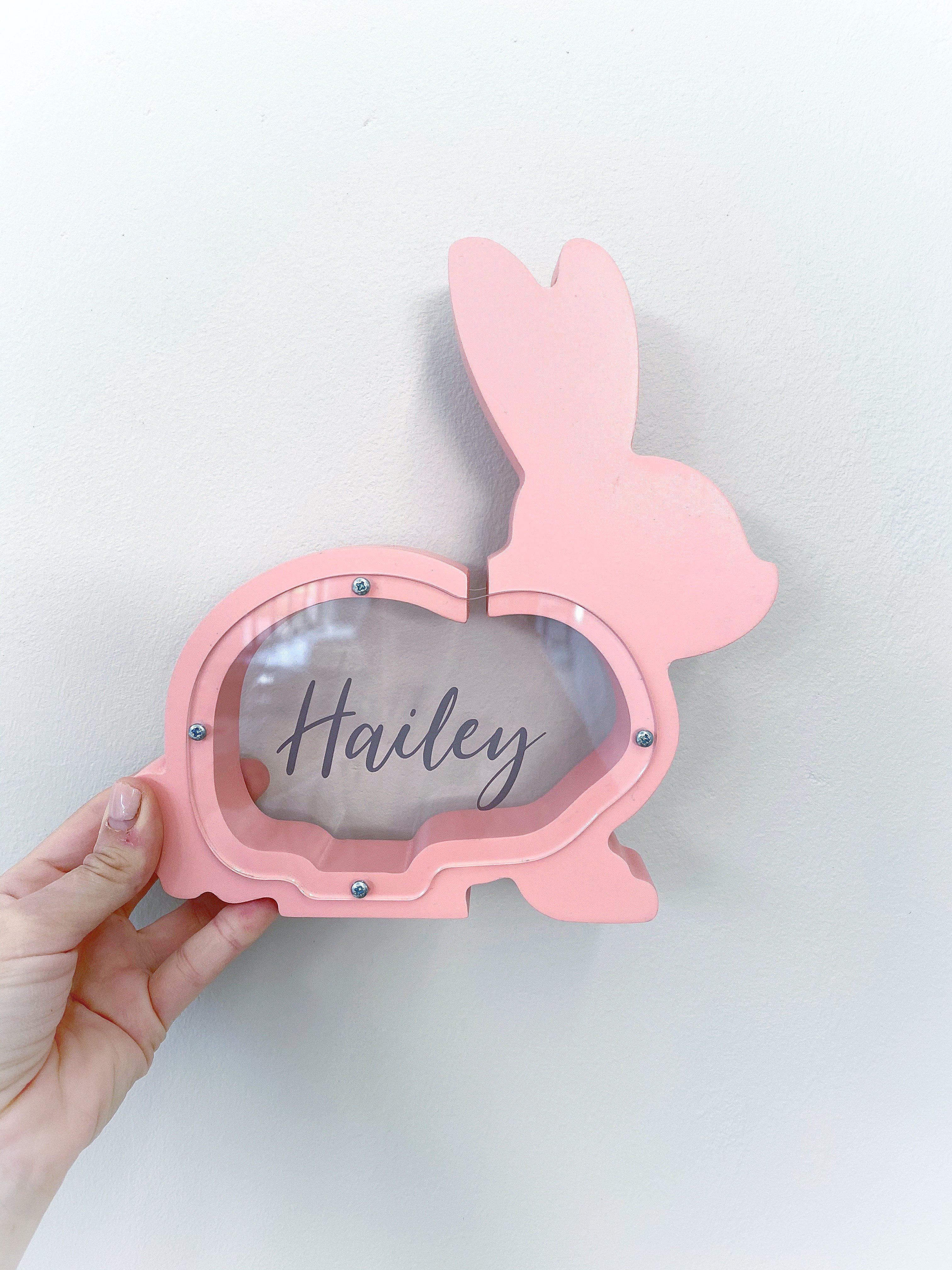 Sooty Rabbit Money Box Personalised Bunny Money box – Ma Petite