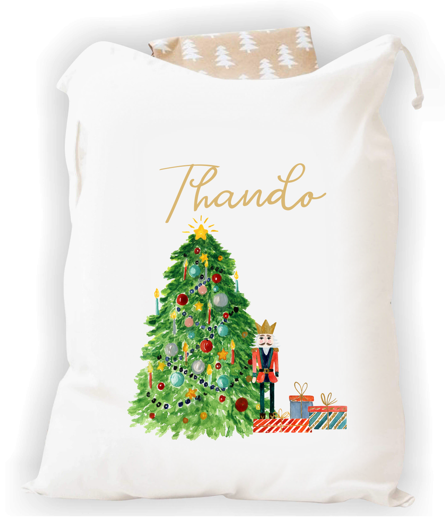 Personalised Christmas Bag - Nutcracker-Seasonal & Holiday Decorations-Ma Petite