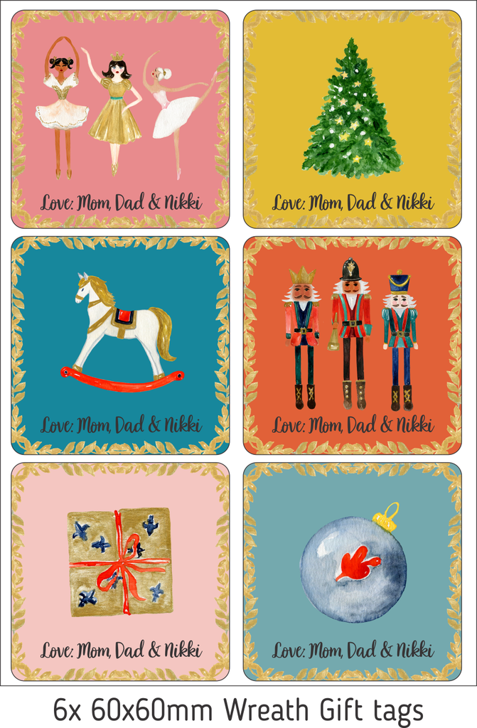 Personalised Christmas Gift Stickers - Nutcracker Colourful-Ma Petite